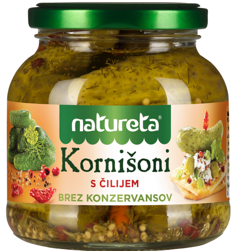 KUMARICE KORNIŠON S ČILIJEM 280 G